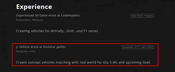 Похоже, Rockstar работает над GTA 6 и уже потеряла одного художника