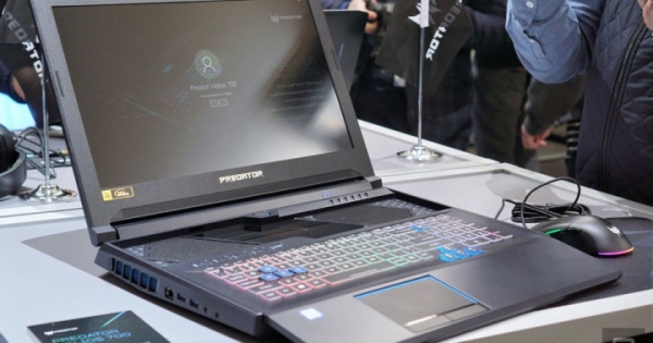 Acer представил игровой ноутбук с выдвижной клавиатурой
