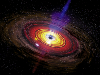 Астрономы показали первое в истории изображение чёрной дыры