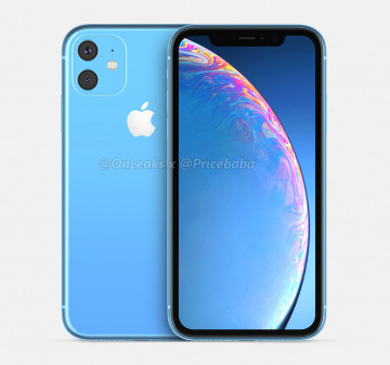 iPhone XR 2019 (iPhone XIR) с двойной камерой на качественных рендерах