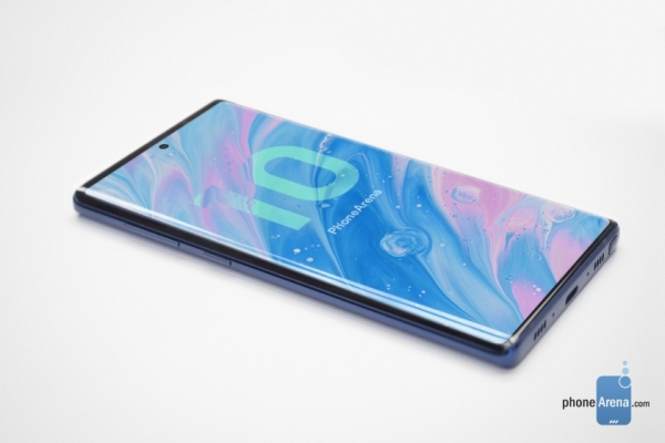 Samsung Galaxy Note 10 на концепт-рендерах: экран с вырезом посередине и камера с четырьмя модулями