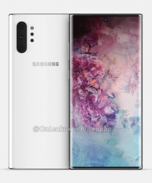 Samsung Galaxy Note 10 Pro на рендерах: основная камера с четырьмя модулями и дисплей Infinity-O