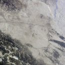 Российский космонавт показал последствия засухи на Енисее